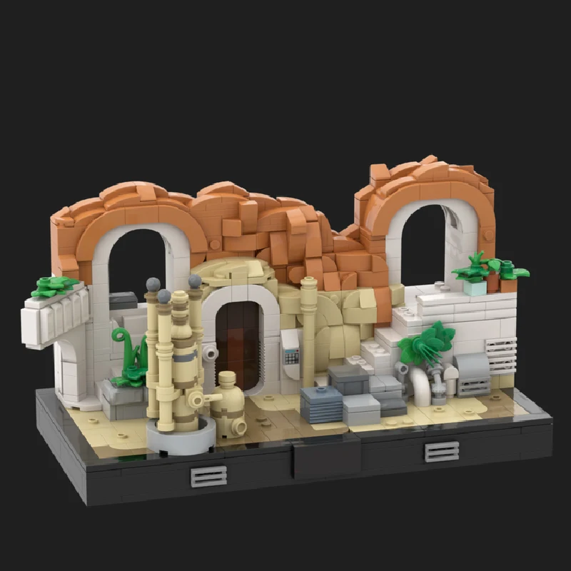 ชุดตัวต่อ 885 ชิ้น รุ่น Star Battle Desert Farmhouse MOC แบบประกอบเองได้ ของเล่นเด็ก ดีไซน์เรียบง่าย ของขวัญสำหรับเทศกาล