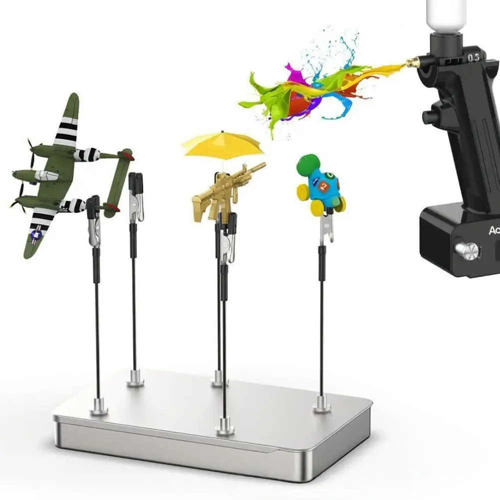 Flexible Magnetic Alligator Clip for Model Painting, Bendable Holder with Strong Base, Craft Painting Tool for Miniatures