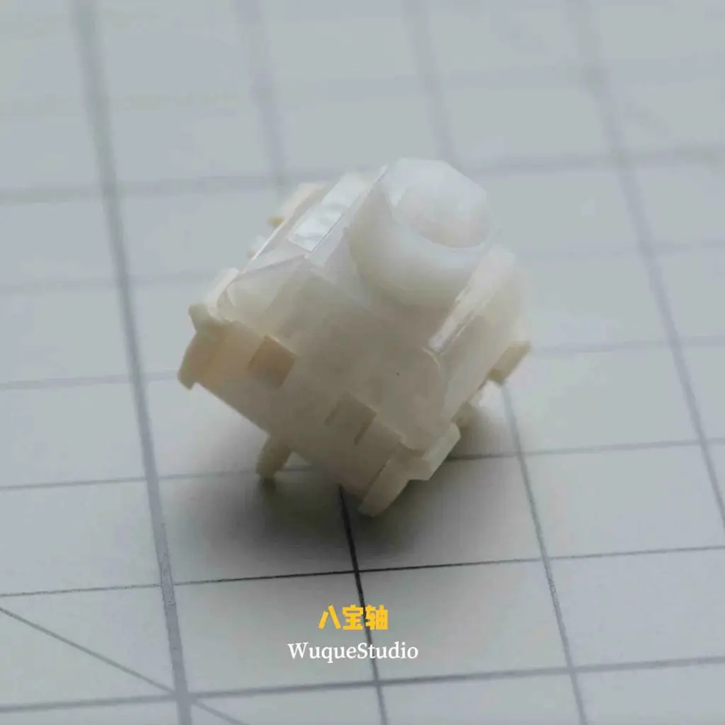 Wuque Studio WS Flux Babao Weißer Magnetschalter, HiFi, klarer Klang, 35 gf, RGB, linear, vorgeschmierter Hall-Effekt für schnelles Auslöser-Gaming