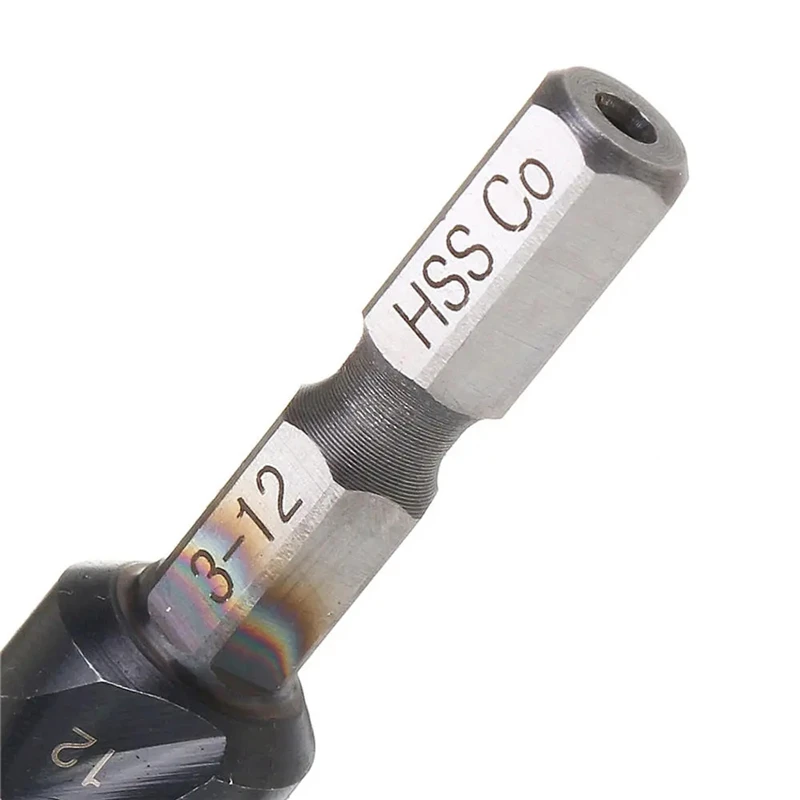 M35 Cobalt TiAIN HRC89 Industrial Grade Drill Bit 3-12/4-12/4-20mm High Speed Steel Step Drill For Stainless Steel Metalworking