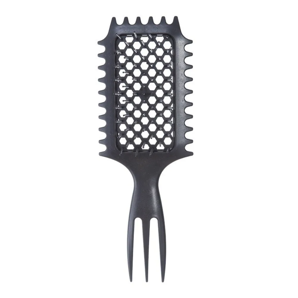 Pointed Tail Pointed Hair Comb Split Hair Comb Bounce Roll Hollow Design Comb Three-pronged Design Curling Comb Wet Hair