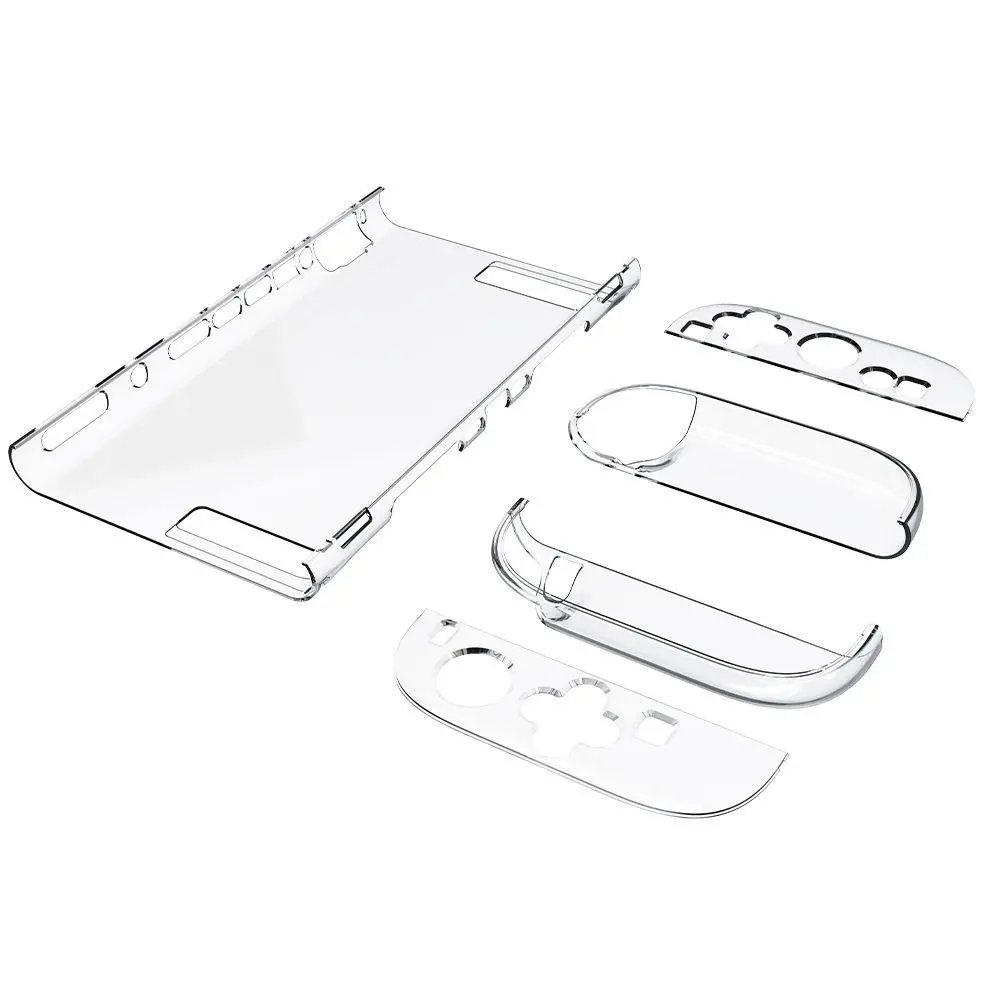 Modular Crystal Clear PC Case Compatible with Switch 2 - NS2 (2025) Dockable Protective Shell