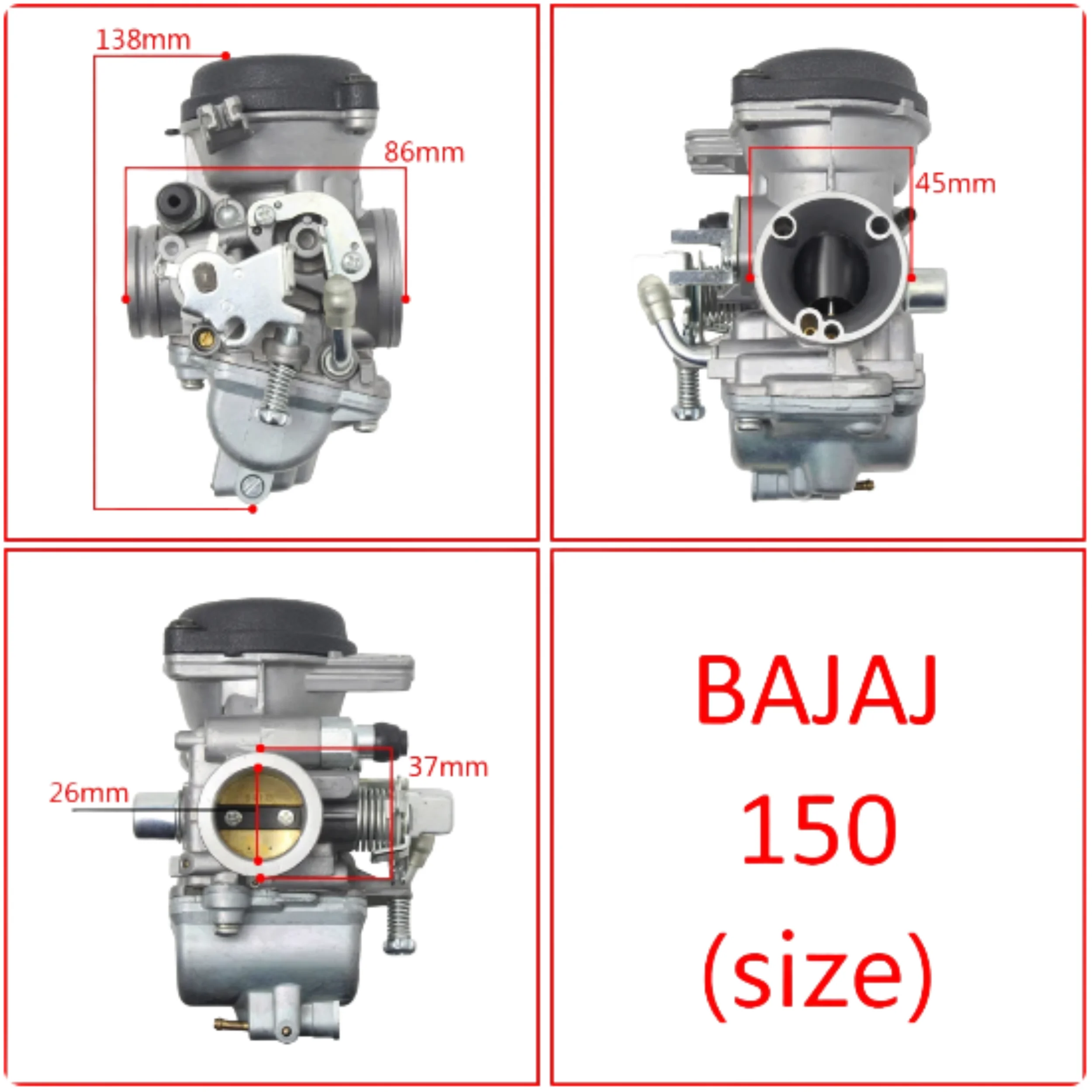 Pulsar 150 bajaj150 motorcycle carburetor engine accessories ATV beach car carburetor bent beam car