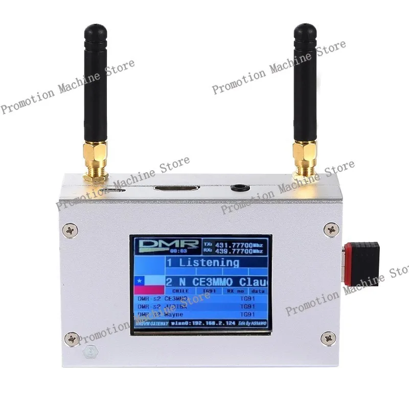 Дуплексная точка доступа MMDVM с корпусом из алюминиевого сплава, цветной экран, поддерживающий для C4FM/DMR/DSTAR P25 с Raspberry Pi 1B+