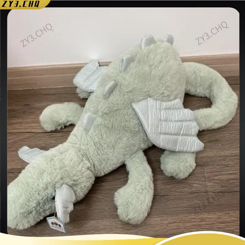 دمية تنين الثلج الممتعة، دمية التنين الأسود لتزيين المنزل، لعبة مهدئة للأطفال، هدية المهرجانات، حيوانات حشو من القطيفة