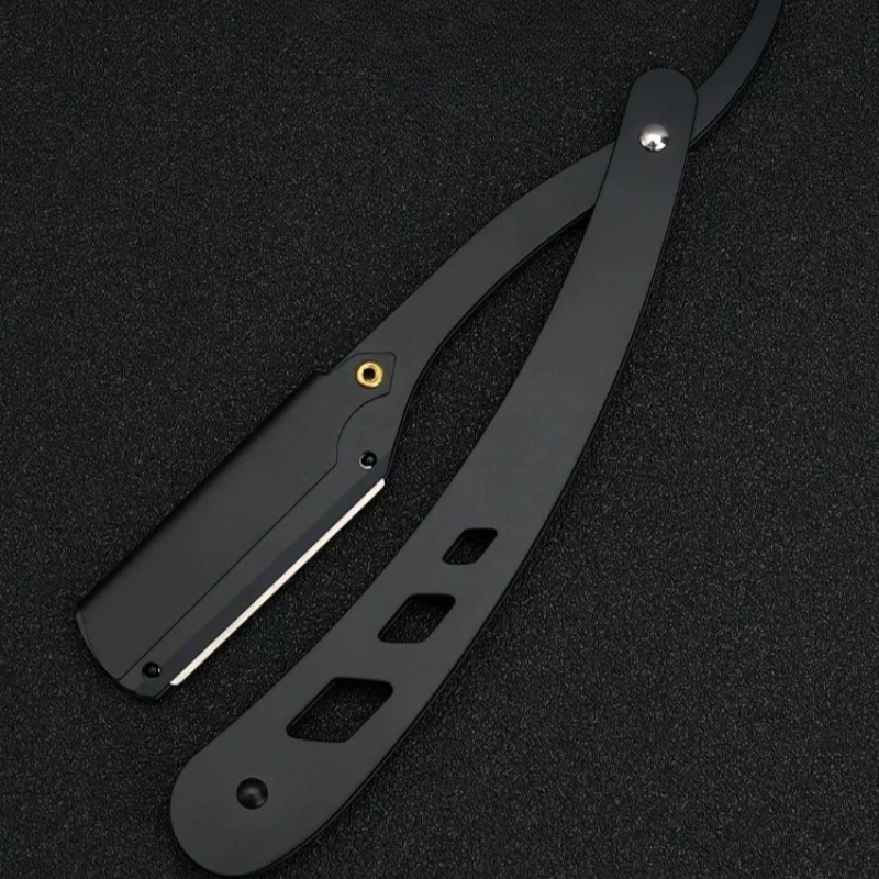 Manual razor for men's grooming: barber shop & salon professional blade razor for shaving, haircuts, and eyebrow trimming