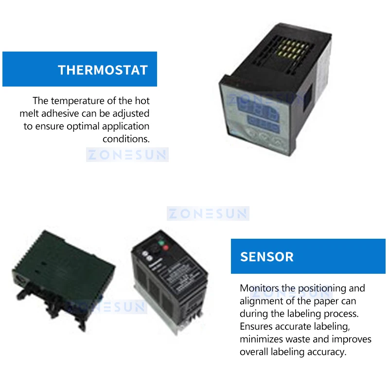 ZONESUN ZS-ZGL7 Halbautomatische Nasskleber-Etikettiermaschine für Papierdosen und Tube-Etikettenapplikatoren