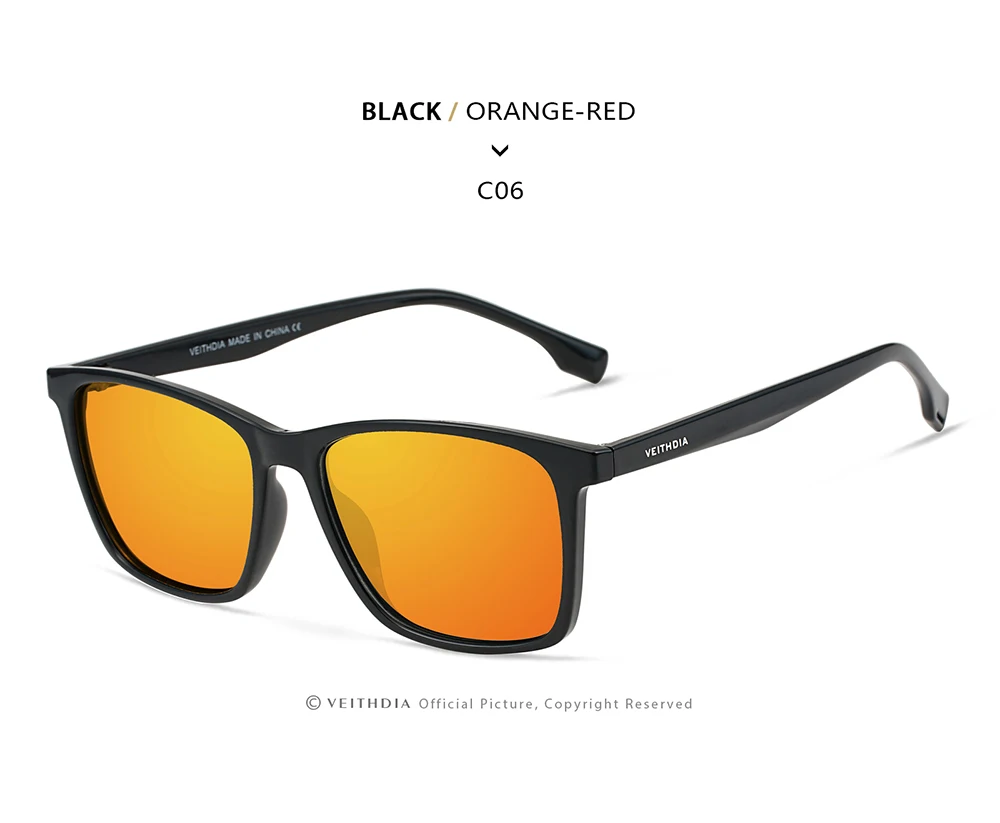 VEITHDIA Marken-Unisex-Photochrom-Gradient-Brille, polarisierte Sonnenbrille, UV400, TR90-Rahmen, Outdoor-Sport- und Fahrbrille 7911 – Detail 20