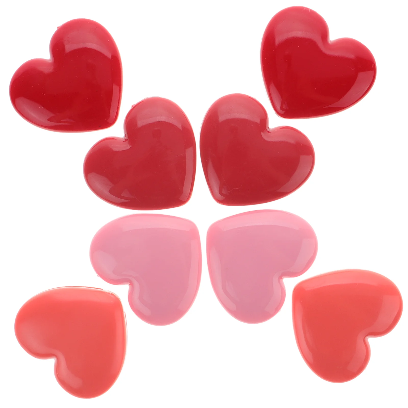 

8 Pcs Lipstick Case Eyeshadow Box Refillable Cream Containers Heart Shape Portable Beauty Storage For Lotion Face Cream Powder