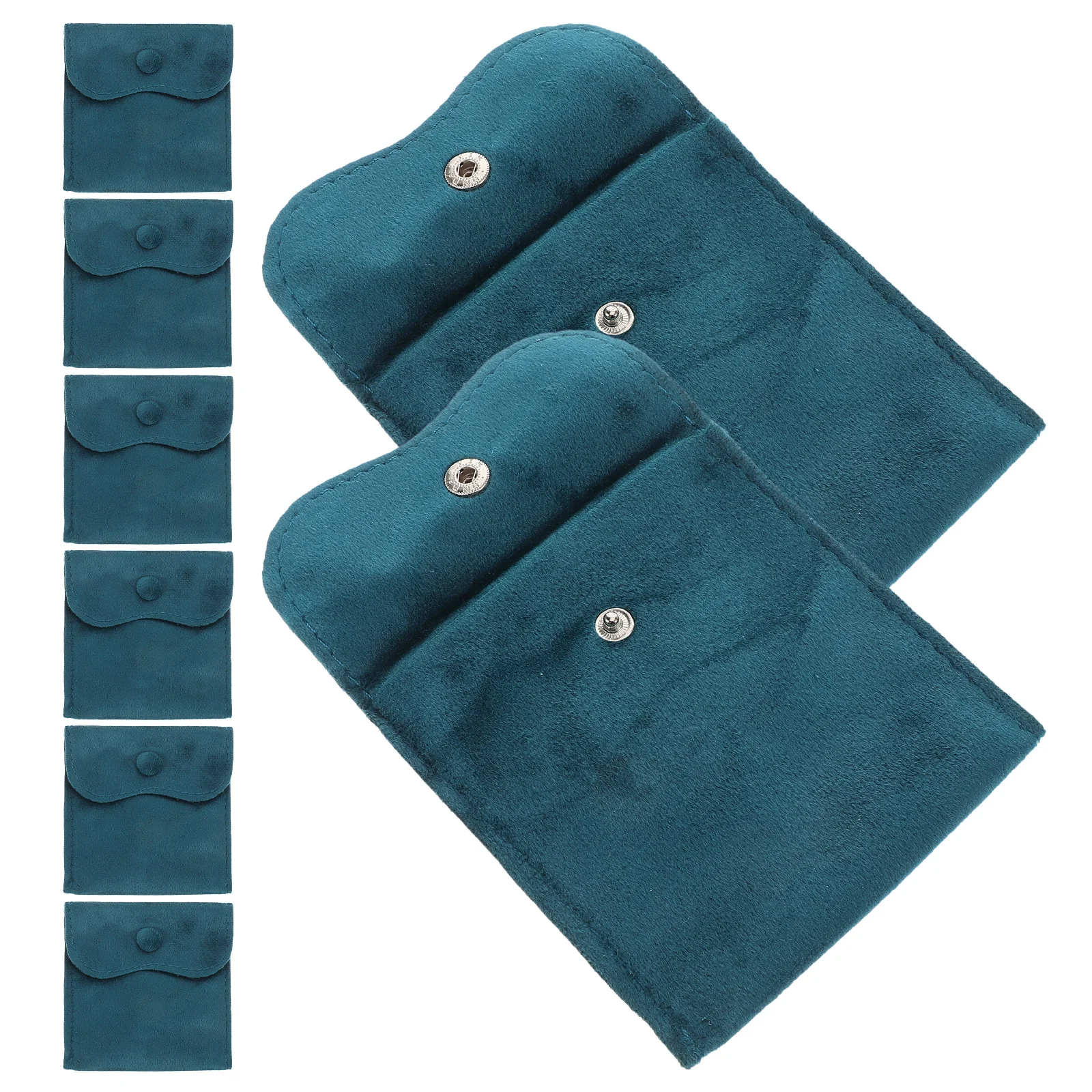 

8pcs Jewelry Packaging Bag Dual Velvet for Rings Necklaces Travel Storage Portable Watch Bracelet Pouch