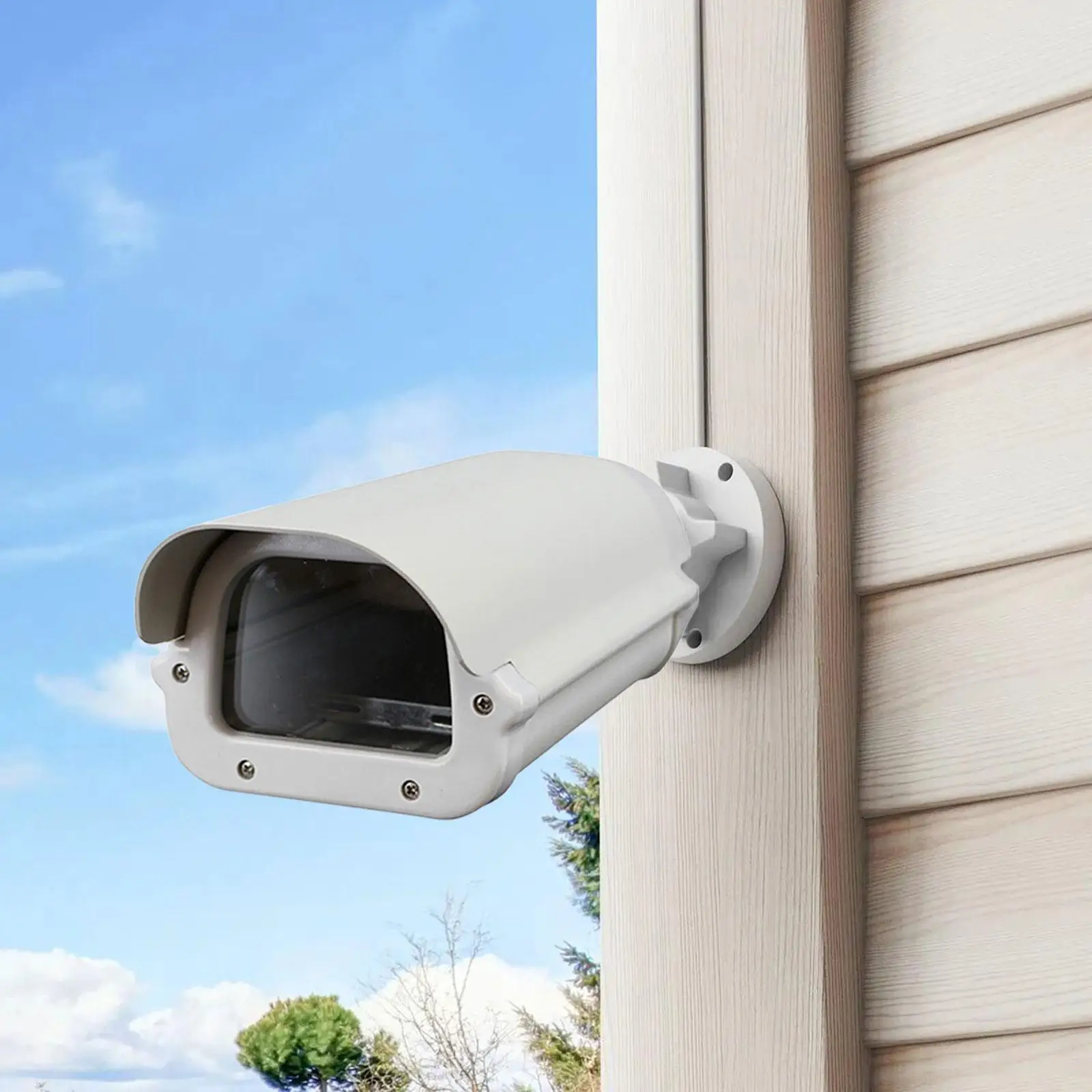 Security CCTV Camera Housing Case Shell Outdoor Camera Protective Enclosure Dustproof Camera Cover for Garden Shop Street Corner