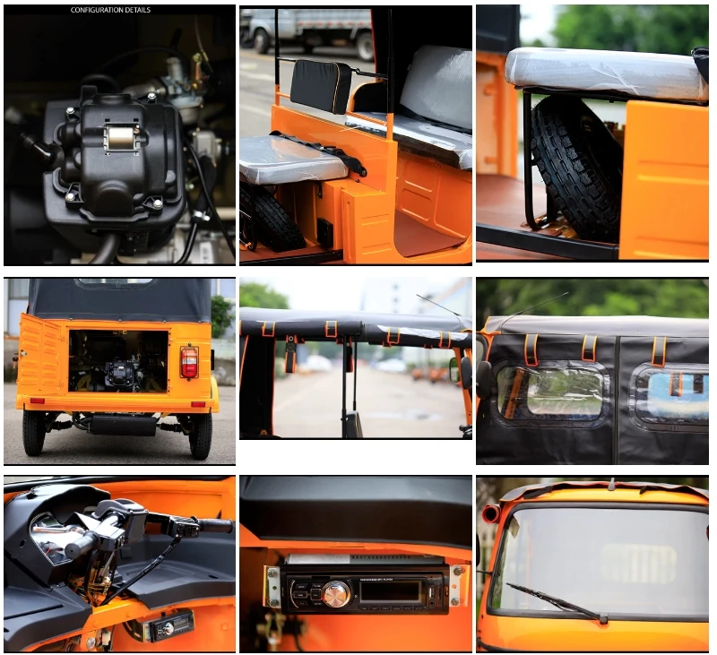 2024 Cheap Luxury Taxi Electric Bike Tricycles 3 Wheel Electric Cargo Bike Wit With Roof image 5