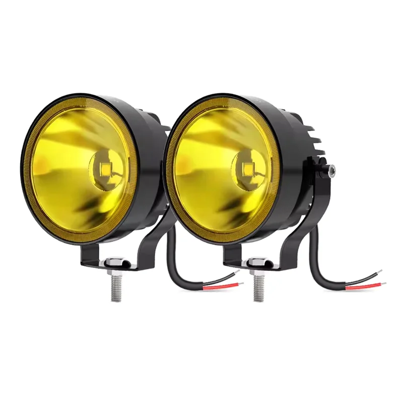 

Reliable-2Pcs 4 Inch Led Work Light 4X4 Offroad 30W 14000Lm Super Bright White Round Fog Lights For Motorcycle ATV Boat