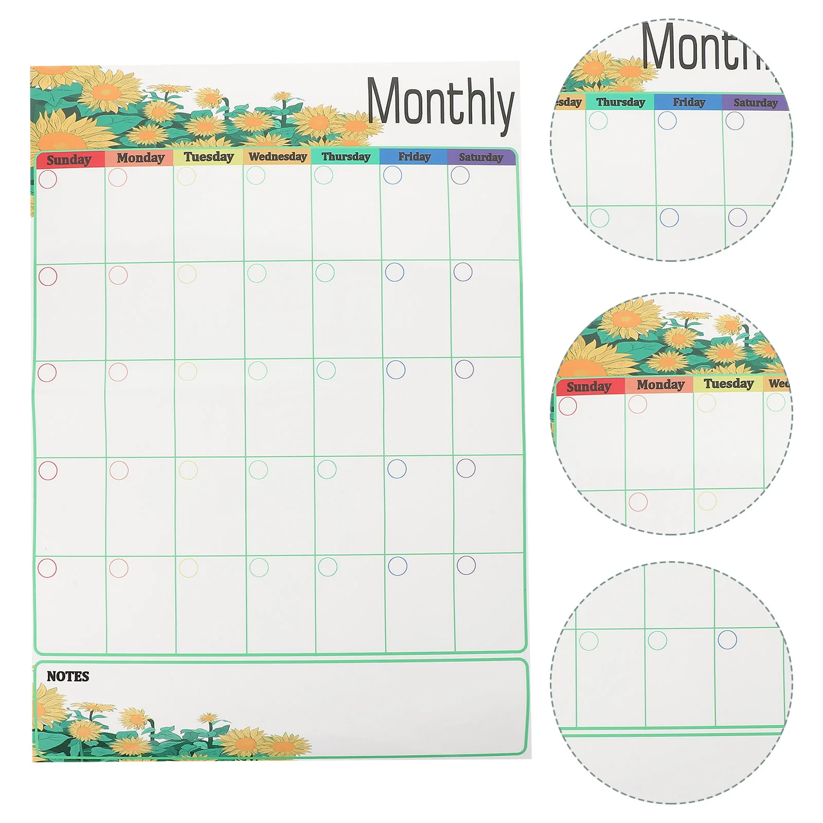 

Magnetic Calendar Dry Erase Board for Refrigerator Kitchen Writing Fridge White Message Advent Calendars