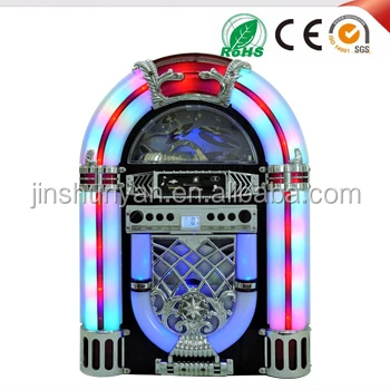 Mini BT Jukebox portátil, CD e MP3 Player, Rádio retro AUX