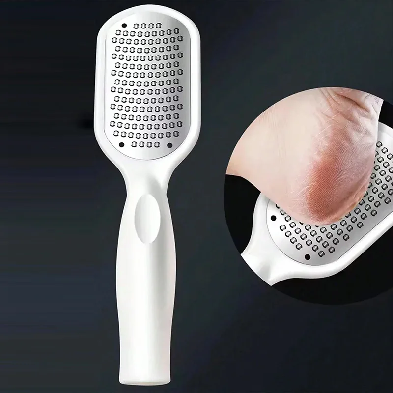 New Foot File Stainless Steel Rasp Anti-Splash,Heel Grater Hard Dead Skin Callus Remover Pedicure,Professional Foot Care Tools image 3