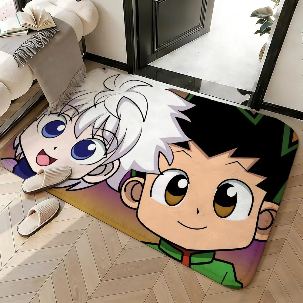 Soft Absorbent Non-Slip Rug Anime H-Hunter X Hunter Floor Mat Home Decor Doormat Bedroom Floor Mat Shower Carpet