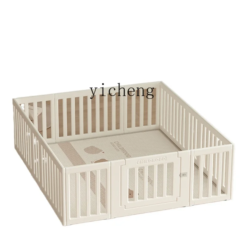 Tqh Baby Game Fence Baby Children Protective Grating Floor Crawling Mat Small Apartment Living Room Interior Household