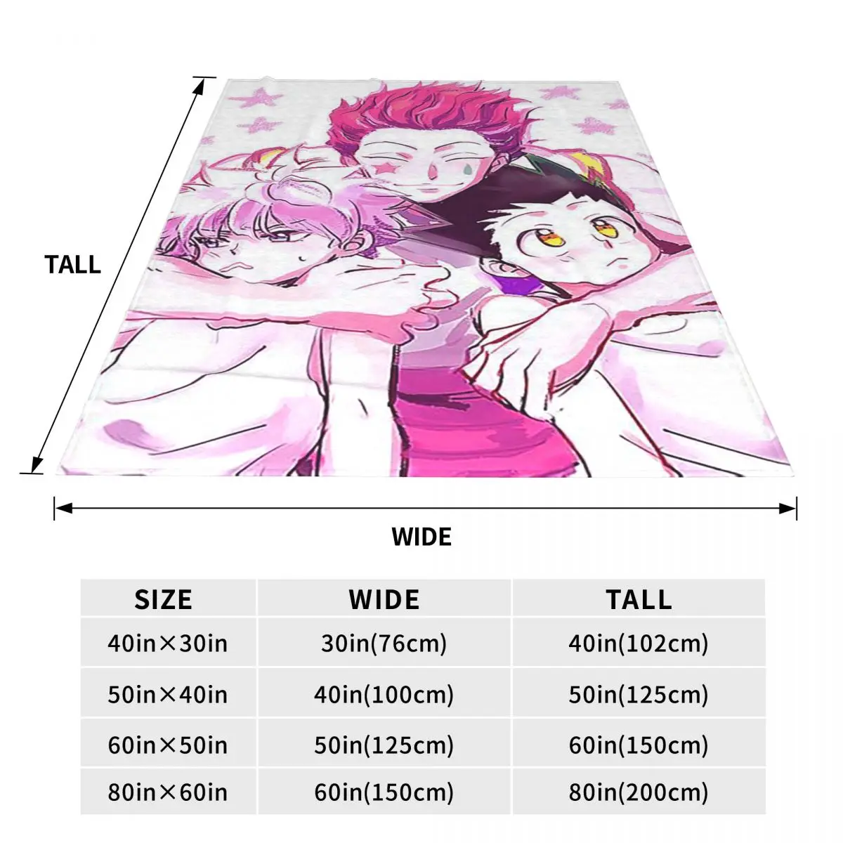 Anime Hunter X Hunter Blankets Fleece Sofa Throw Blanket Portable for Couch Bedding Office Throws Bedspread Quilt