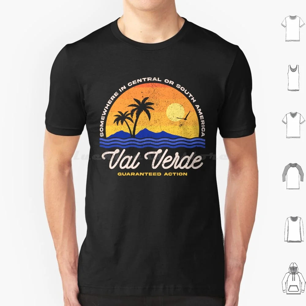Visita val verde-80s filmes t camisa 6xl algodão legal t 80s filmes 1980s 80s filmes de ação betamax central americano clássico geek