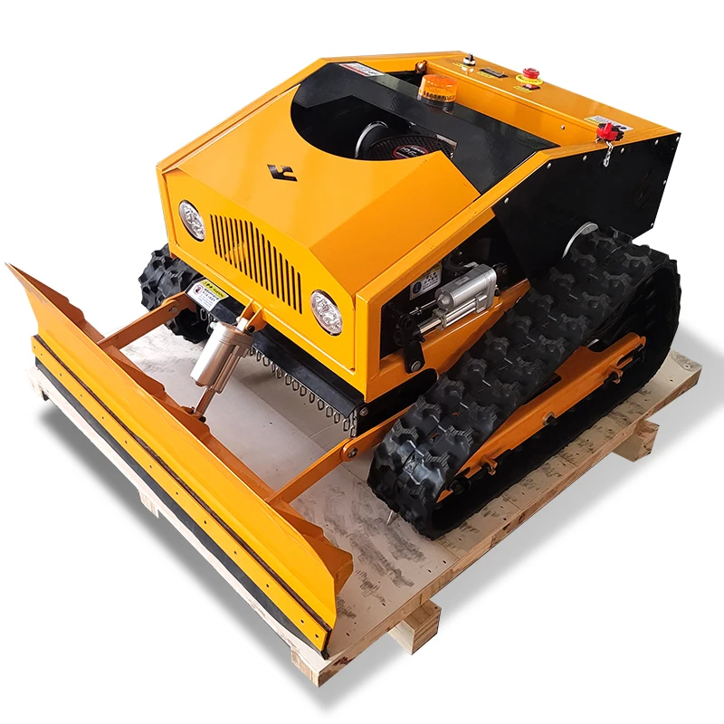 Customized Home Use Garden Petrol Engine 19.7IN Robotic Mower Remote Control Lawn Mower with Snow Plow