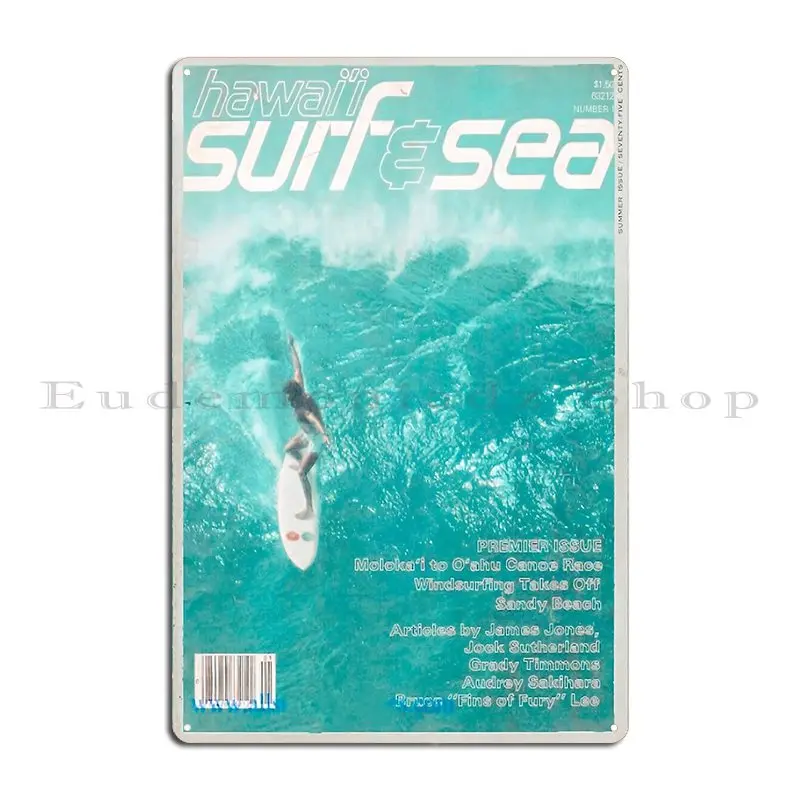 Vintage Surfer Magazine Cover Metal Plaque Retro Decoration Designer Wall Decor Create Tin Sign Poster