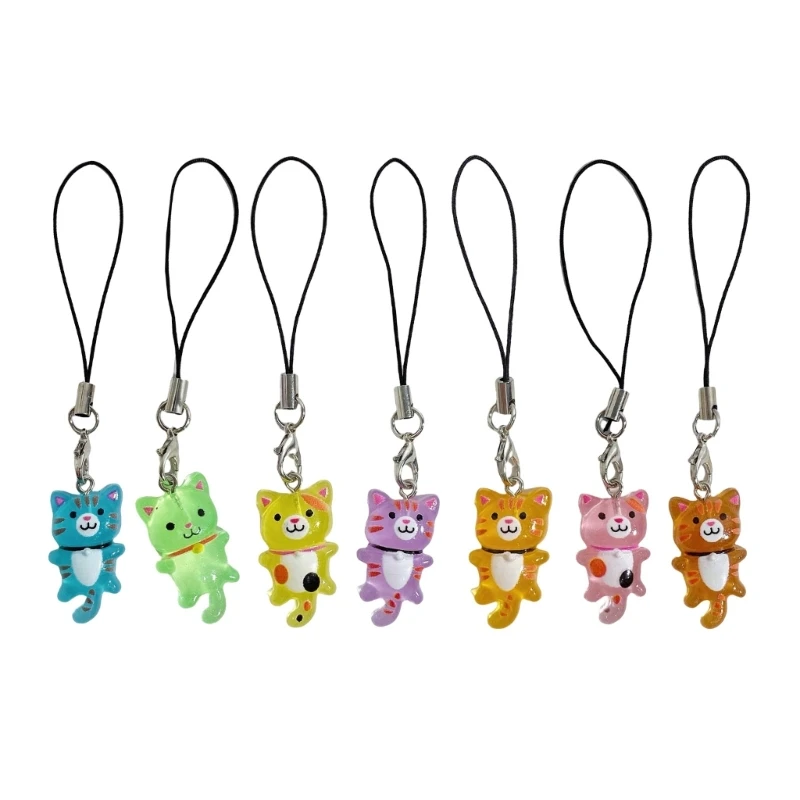 Unique Cat Keychain Cute Resin Designs Fashionable Bag Charm Resin Texture for Fashion Lovers and Animal Enthusiasts DropShip