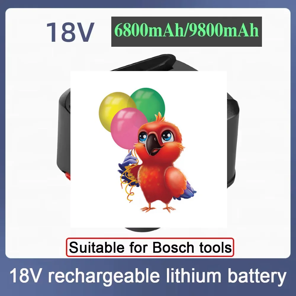 

For Bosch 18V 9.8Ah Li-ion Battery PBA PSB PSR PST Bosch Home Garden Tools (only for Type C) AL1830CV AL1810CV AL1815CV