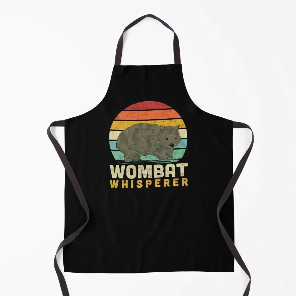 Wombat whisperer marsupial Australia gift Apron for kitchen useful Kitchen For Women Goods For Home And Kitchen Sexy Apron