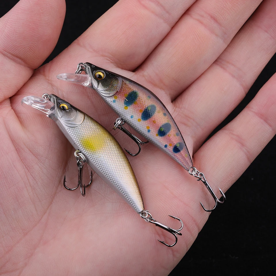 Loogdeel 55mm 5.2g Minnow Lure Sinking Fishing Freshwater Trout Pike Lure Japan Fishing Lure Pesca Artificial Hard Bait Minnow