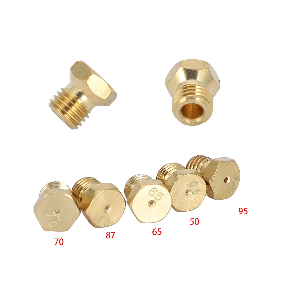 Solid Brass Metal Gas Range Orifice Conversion Replacement For 50 65 70 87 95 Gas Stove Brass Nozzle Propane Burner Nozzle Kit