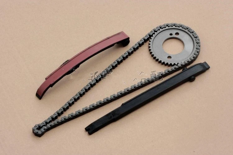 Motorcycle Cam Timing Chain & Layer Plate Guide & Sprocket For Suzuki 250cc GN250 GS250 WJ250GY VOLTY250 GN GS 250