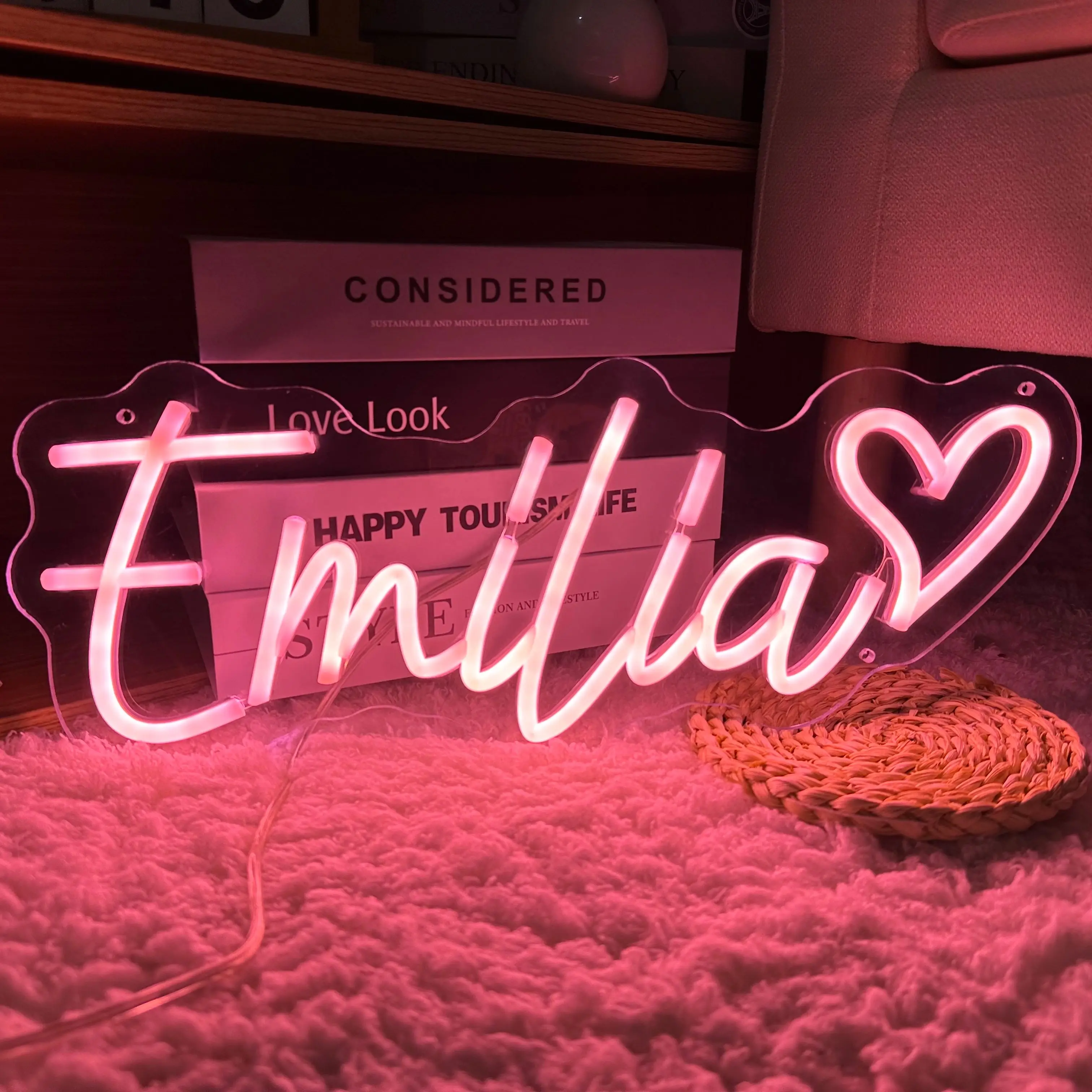 Custom Neon Sign Personalised Name LED Neon Lighting Custom Led Light Name Decor Wedding Sign Bedroom Bar Wall Neon Decorations