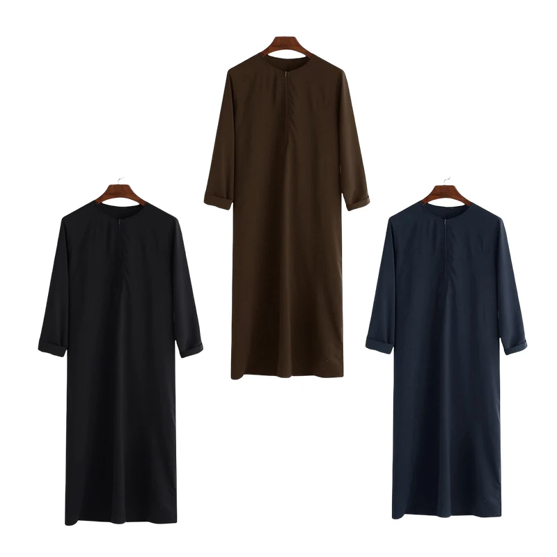 Vestido Abaya Thobe Muçulmano para Homem, Vestido Étnico, Jubba Thobe, Manto Árabe, Dishdasha, Saudita, Dubai, Saudita