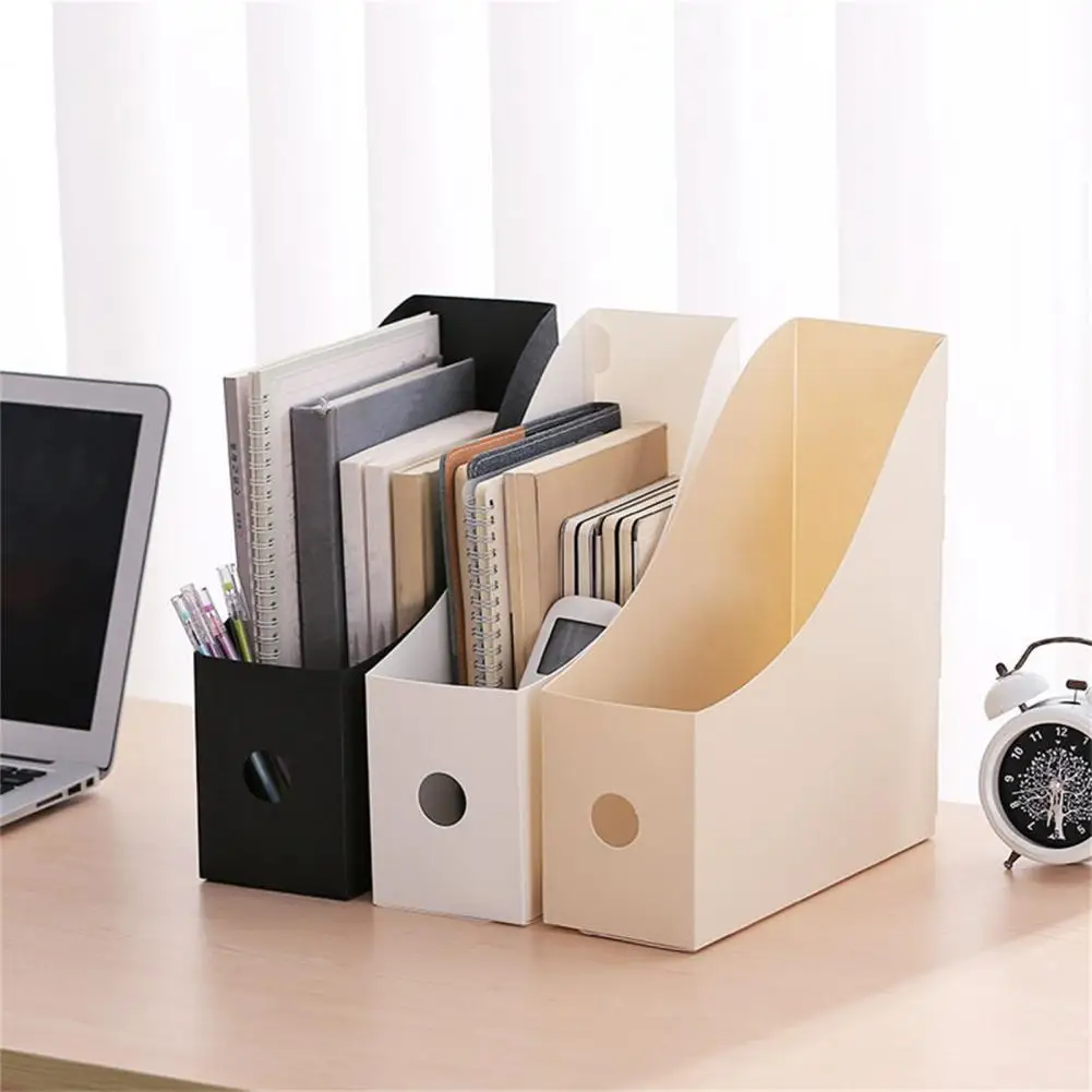Great Book Storage Box Vertical Document Organizer Non-slip Desk Office Desktop Sundries Organizer  File Storage