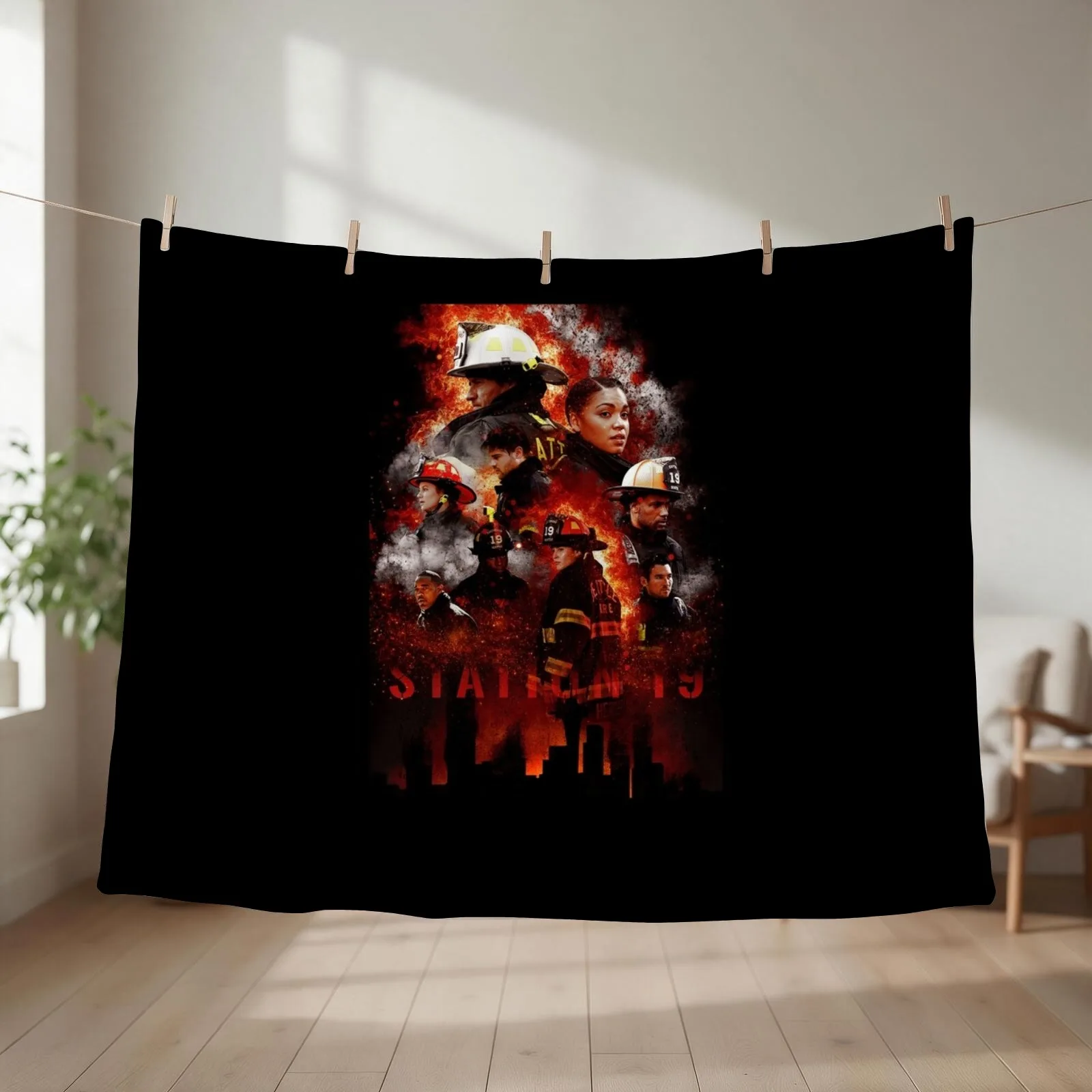 Station 19: Ashes & Embers Throw Blanket couch cozy soft plush fuzzy picnic outdoor blanket