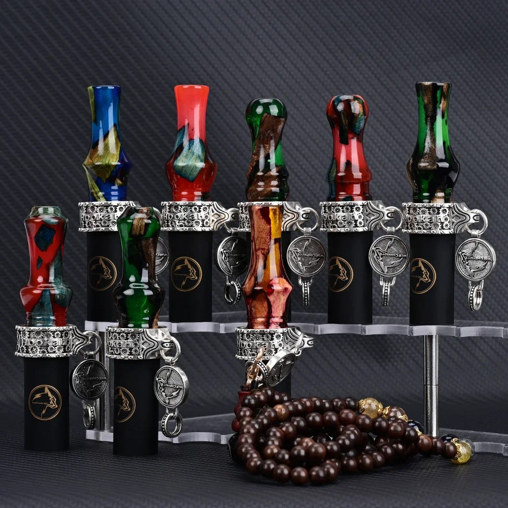 Shisha Water Pipe Accessories Resin Hookah Sheesha Chicha Narguile Silicone Hang Rope Strap Mouth Tips Resin Hookah Mouthpieces