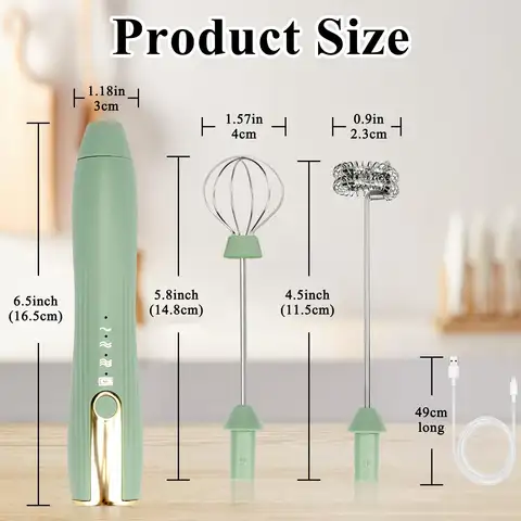 เครื่องผสมมือเครื่องตีฟองนมสําหรับกาแฟ Matcha มือถือโฟม Maker ปัดไฟฟ้าเครื่องดื่มผสมเครื่องตีไข่แบบชาร์จไฟได้พร้อมขาตั้ง