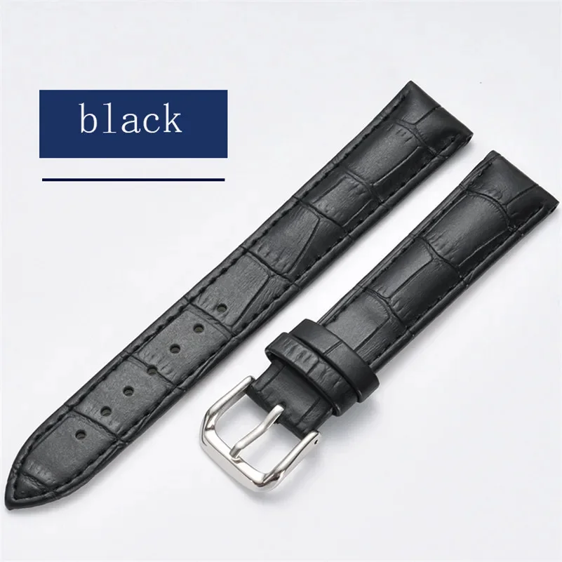 10mm 12mm 13mm 14mm 15mm 16mm 17mm 18mm 19mm 20mm 21mm 22mm 23mm 24mm Watch Band Genuine Leather Universal Wrist Strap With Tool