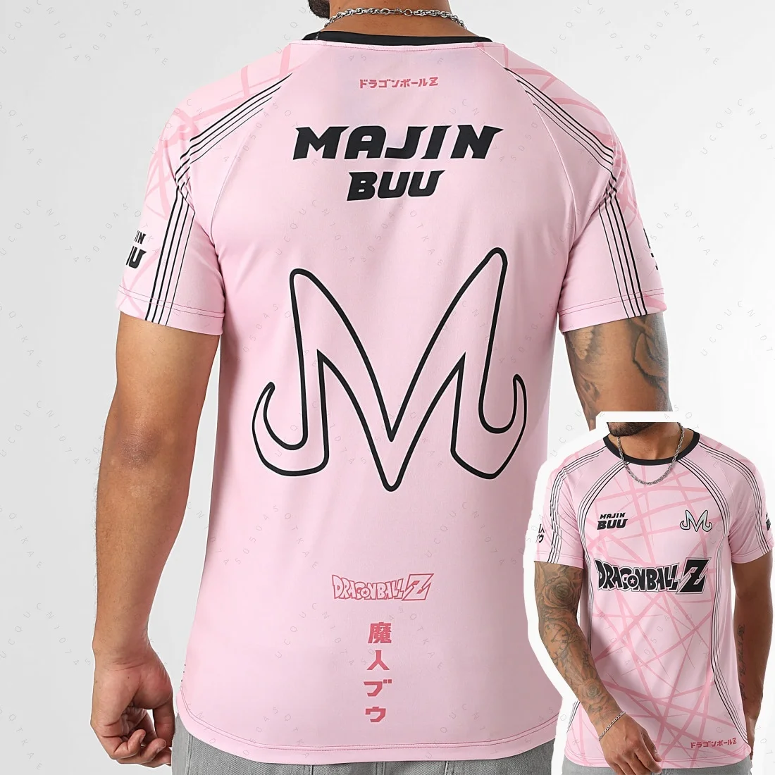 

Новинка 2026: Футболка-джерси с изображением Маджин Буу из японского аниме Dragon Ball Z, специальная серия, для взрослых мужчин и детей, мультяшный дизайн