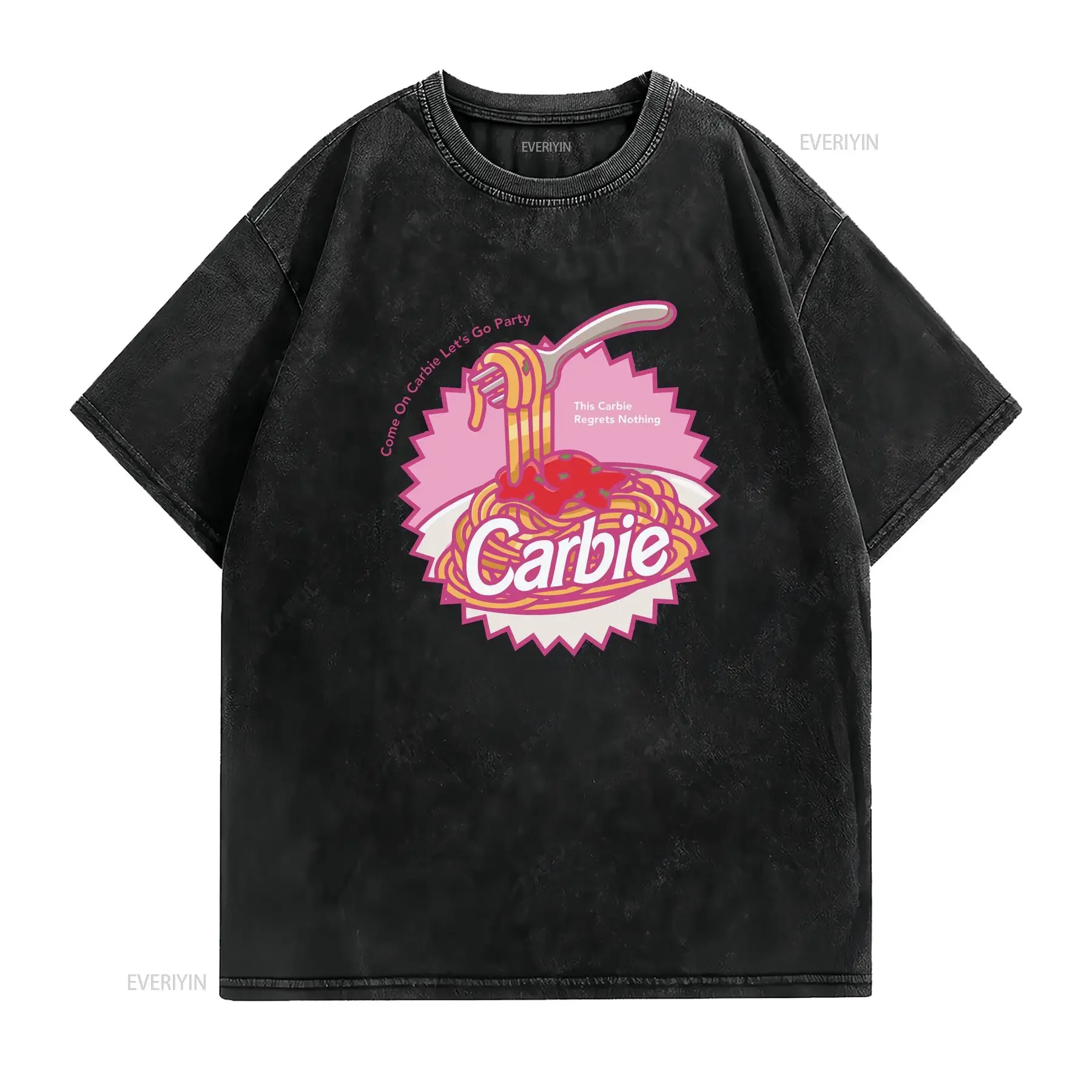 Carbie I Love Carbs Funny Meme T Shirt Ken Weird Weirdcore Ironic That Go Hard Trendy Doll Movie Dreamhouse Pasta vintage homme