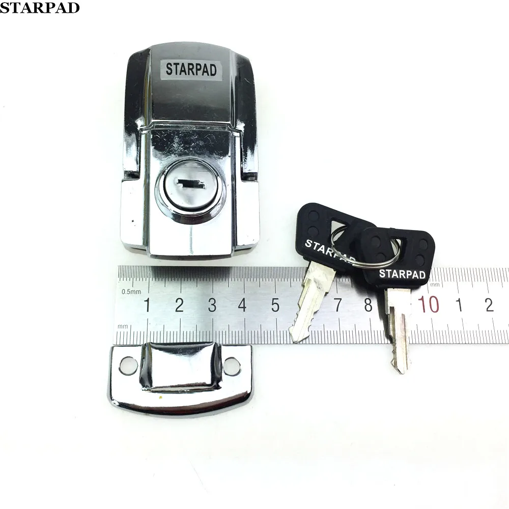 1set For Motorcycle trunk lock White electric car lock Motorcycle car trunk key lock cover Tricycle ATV Refit Accessorie