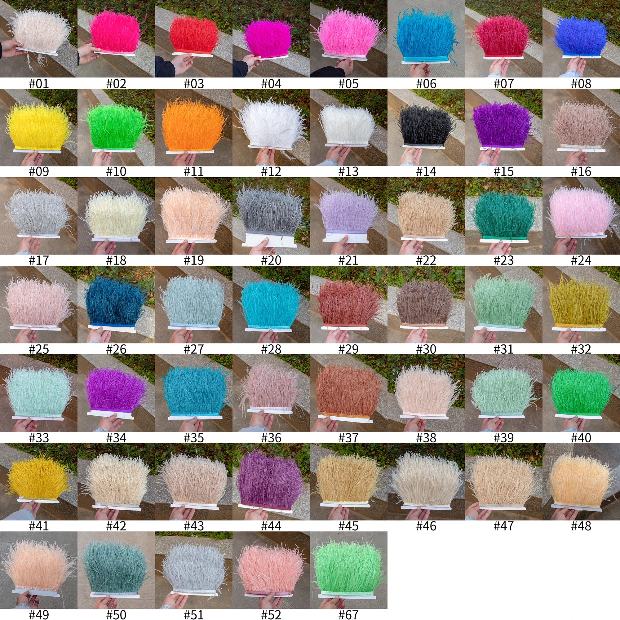 Custom Ostrich Feather Boa 6/10/15 PLY Soft Fluffy Plumes Shawl Trim Scarf for Wedding Party Dress DIY Craft Decor Accessories