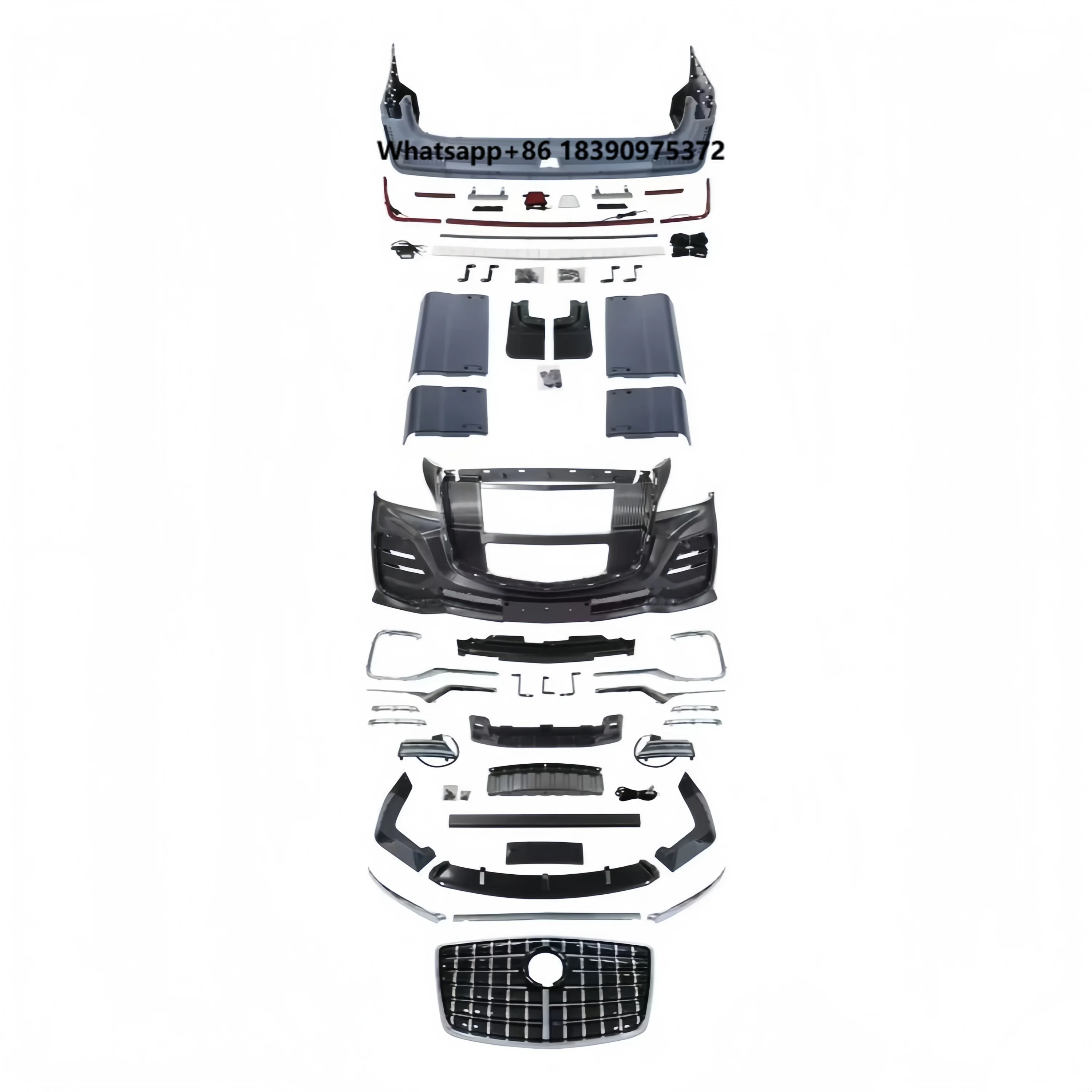 Full Body Kit with Front Rear Bumper Grille Body Kit for Mercedes Sprinter W906 W907 2018 - 2025 Upgrade