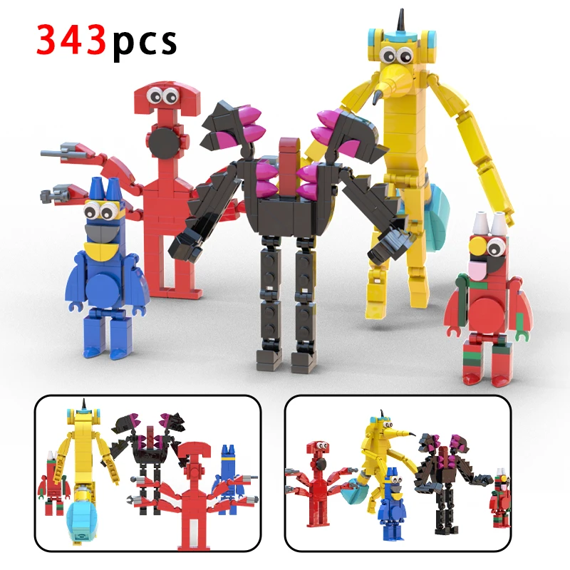 New Monster Garten of Banbaned Action Figure Building Blocks Kit Chef Pigster Snake Pig Bricks Toys Xmas Gift for Kid Halloween