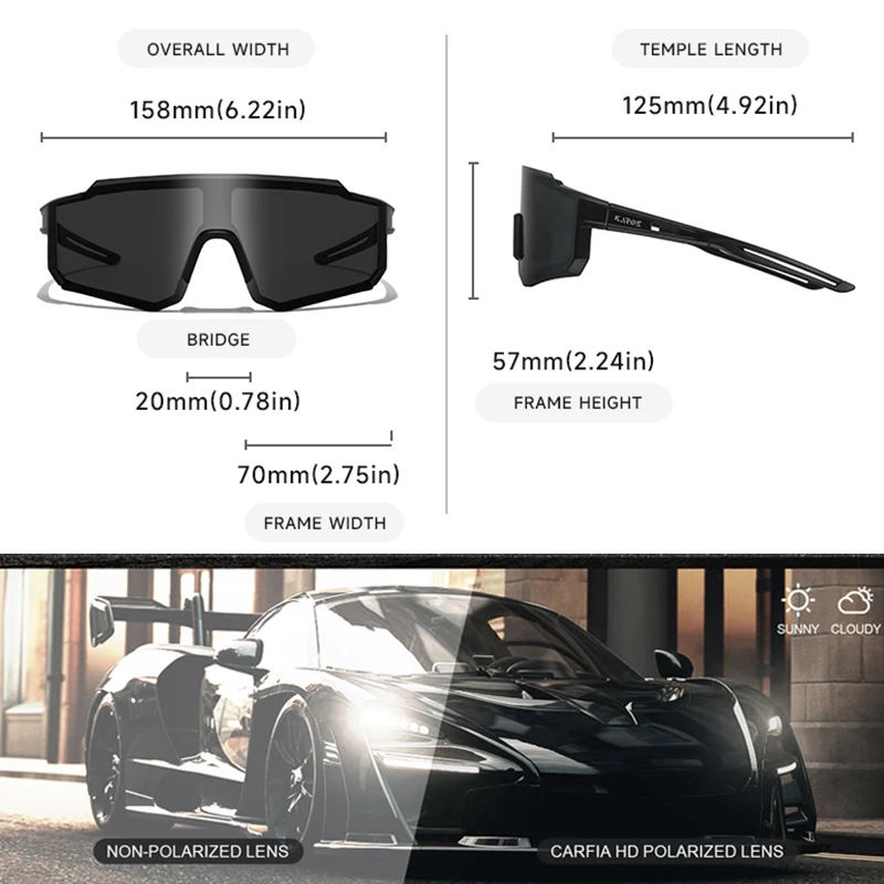 KAROS mode sport lunettes de soleil UV400 cyclisme vtt escalade incassable unisexe