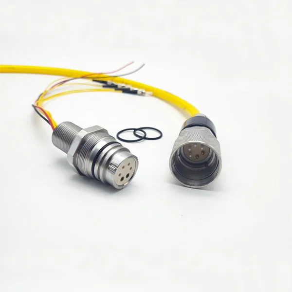 Subconn underwater 6 pin connector optic fiber cable single mode strong waterproof adapter signal wire underwater network cable