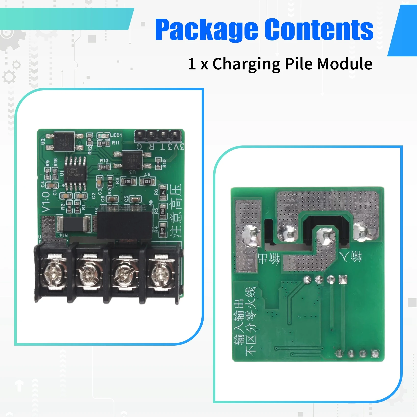 Dynamic 220V AC Power Metering Module BL0942 for Charging Piles with Serial Port Output and Zero Crossing