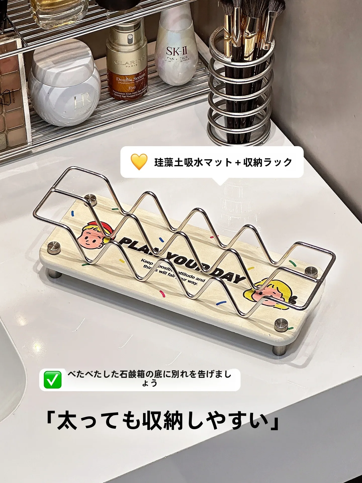 

Stainl Steel Soap Di Draining Box Batoom Soap Holder elf Wa Basin Silicone Mud Absorbent Pad Soap Tray Support