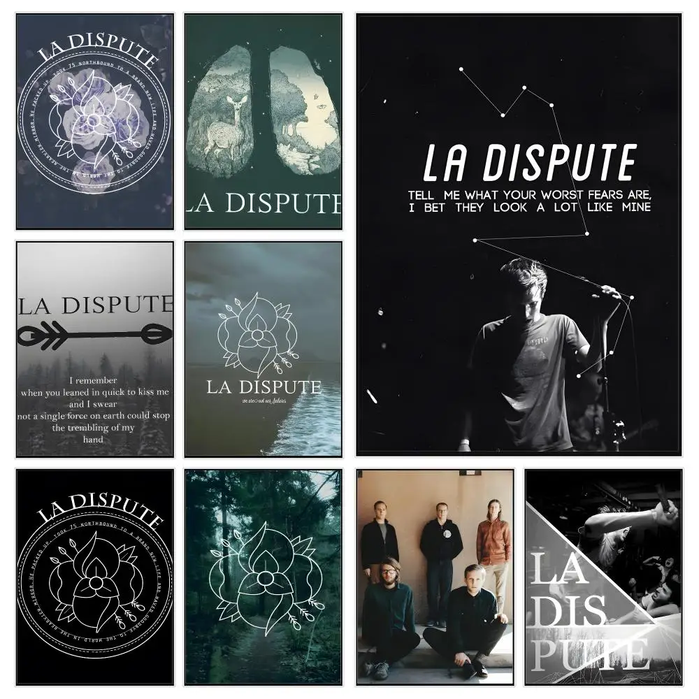 Post-Hardcore Band L-la Dispute Poster Trendy Aesthetic Wall Decor for Dorm & Bedroom